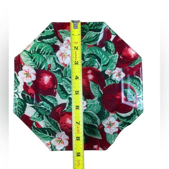 Plate Dish Bundle (2) Apple Theme Dishes - Perfect for Apple Slices and Dip! - Picture 4 of 7